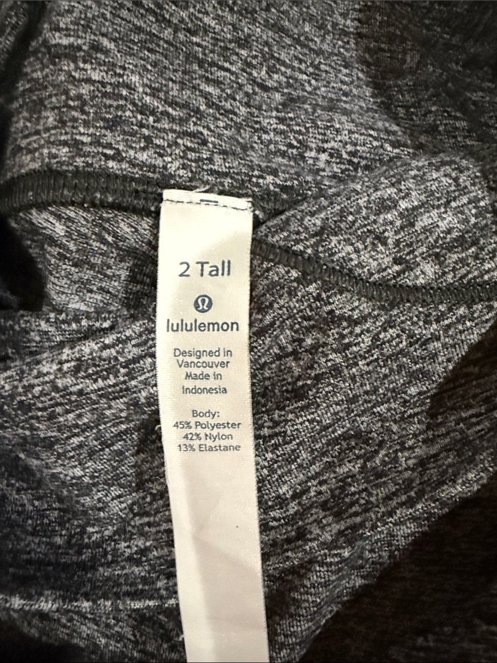 lululemon athletica Heathered Charcoal Gray leggings